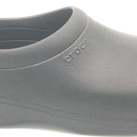 Crocs Black Dual Comfort Crocs Lock Slip Resistant Non Marking Mens 11 Work - Picture 5 of 15